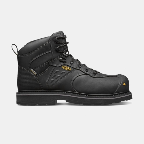 Bottes Keen Pas Cher | Chaussures de Travail Keen Tacoma Waterproof Composite Toe Homme Noir (FRM963725)